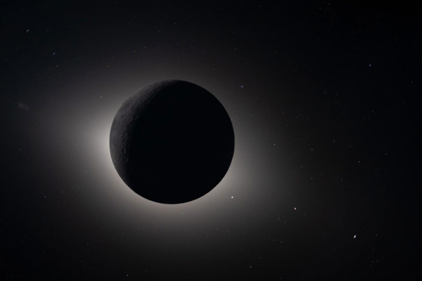 Image of a solar eclipse was seen from the lunar far side. 