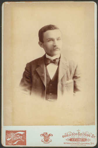 Portrait of George Lyell, Nada Studio, Sydney, c.1895, taken around the time of when Lyell and Waterhouse’s friendship began.