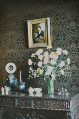 Miniature Satsuma pieces displayed on the Indian rosewood table, at John and Mary's home in Kilara, Sydney.