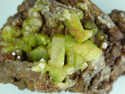 Mimetite crystals