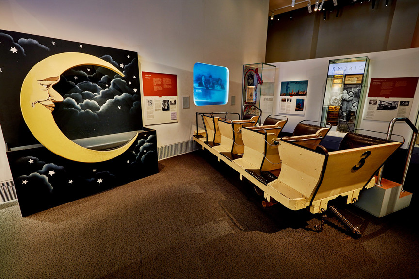 The Big Dipper carriage from Luna Park on display in the Melbourne Story Gallery.