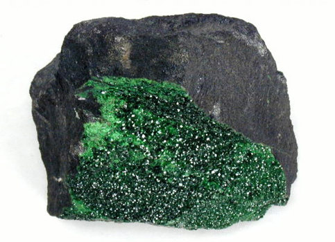 Uvarovite mineral specimen