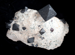 Magnetite crystals