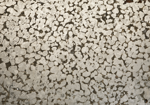 Detail of an iron meteorite
