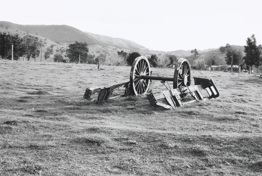 Remains from a Hobsons Bay Railway Company steam locomotive, Leneva, circa 1990