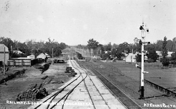 Railway station and yards, Wangaratta, circa 1915