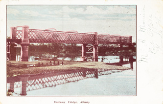 Railway bridge, Albury, circa 1906