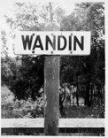 Wandin Railway Station sign