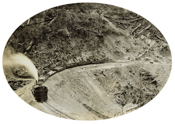 Construction train, Moe to Walhalla line, 1901