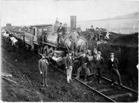W class steam locomotive no. 235, Maryborough district, 7 July 1899