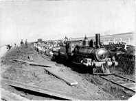 W class steam locomotive no. 235, Maryborough district, 7 July 1899