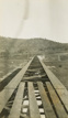Bridge under construction over Sandy Creek on the Sandy Creek deviation of the Wodonga to Tallangatta line, Tallangatta, 19 May 1931