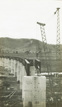 Bridge under construction over Sandy Creek on the Sandy Creek deviation of the Wodonga to Tallangatta line, Tallangatta, 1 June 1931