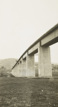 The concrete piers of the Sandy Creek Bridge, Wodonga to Tallangatta deviation, Lake Hume district, 1932