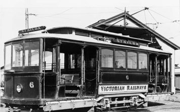 Victorian Railways electric tram no. 6, St Kilda