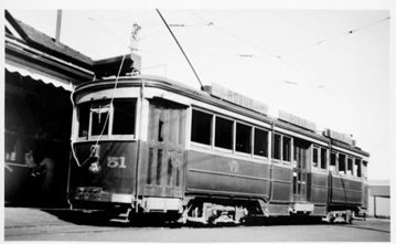 Victorian Railways tram no. 51, Sandringham Station