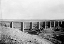 Moorabool Viaduct on the Geelong to Ballarat line, Moorabool district, post-1862