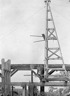 Workmen repairing the Carisbrook Railway Bridge, circa 1915