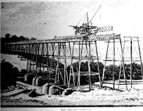 Construction of the Melton Viaduct