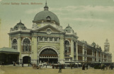 Flinders Street Station, Melbourne, circa 1908
