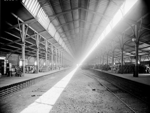 Spencer Street Station produce shed
