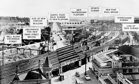 Swan Street Bridge and Richmond Railway Station Project, 1954