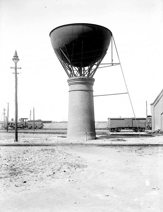 40 thousand gallon water tank, North Melbourne locomotive depot