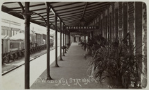Wodonga Railway Station passenger platform, circa 1910