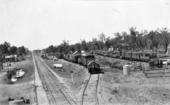 Railway sidings, Red Cliffs Station, 1924