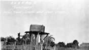 Water tank, crane and coal stage, Deniliquin, 1923