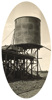 The completed 24,000 gallon water tank at Balranald, 1927. Balranald was the last station on the Moama to Balranald line.