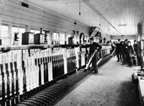 108-lever signal frame, Flinders Street rail yard, circa 1905