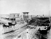 Richmond rail crossing, 1884