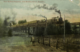 New Sydney Express over Broken River, Benalla, 1908
