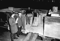 Montague goods shed area, 1968