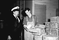 Montague goods shed area, 1968