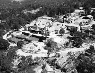 Aerial view of Mt Buffalo Chalet, 1958