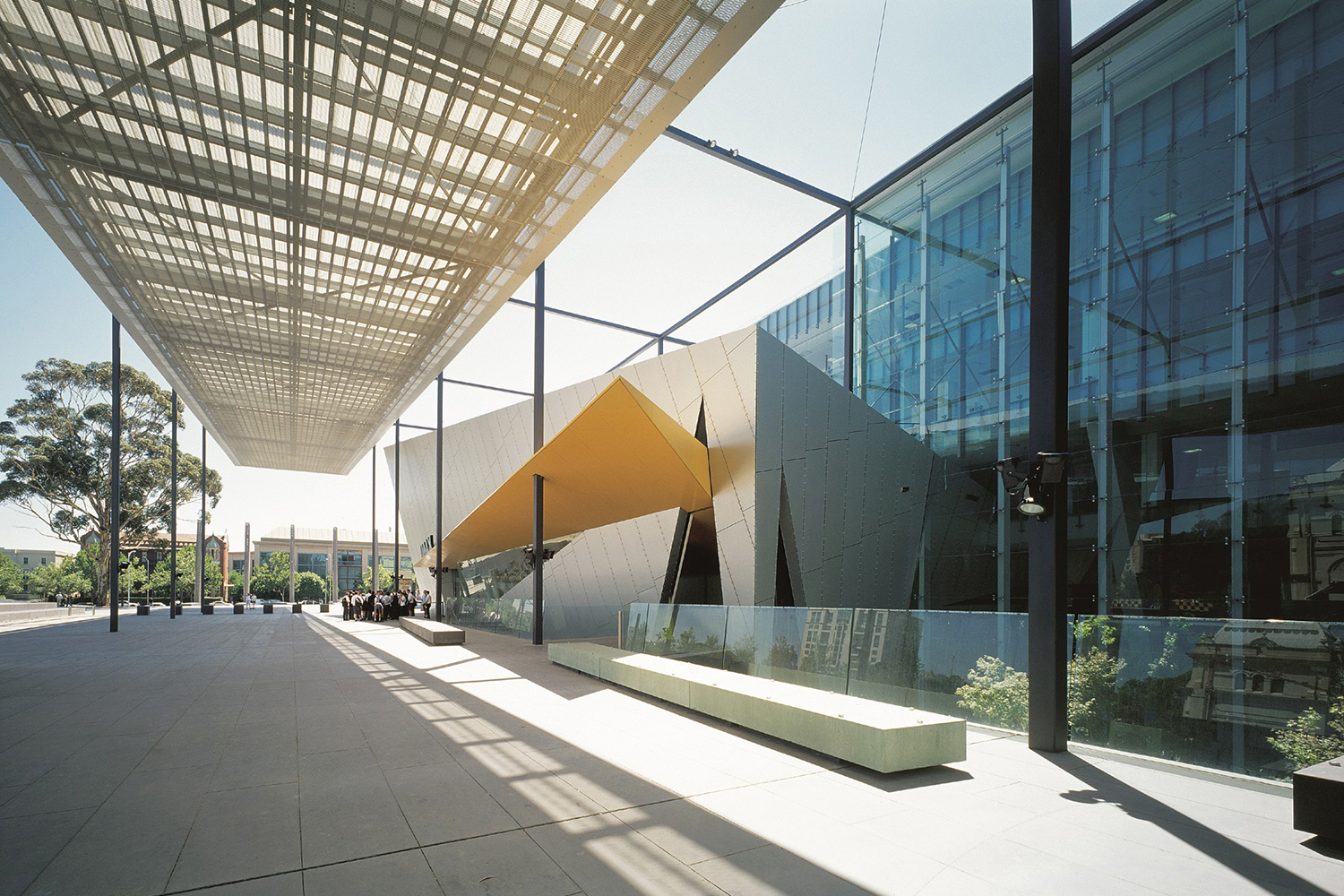 Outside the Melbourne Museum.