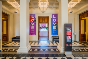 Temporary exhibition space at Immigration Museum.