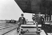 Station staff, Penshurst Station, circa 1910