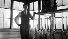 Signal staff inside a signal box, Melbourne, circa 1930
