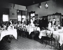 Staff in railway refreshment rooms, Maryborough Station, late 1920s
