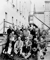 Railway staff at city offices