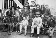 Construction staff at Footscray, 1928