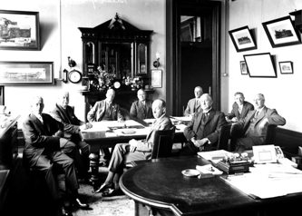 Commissioners' conference with Harold Clapp