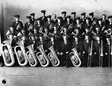 Members of the Newport workshops band, Ballarat, 1923