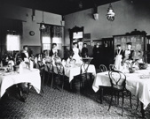Staff in the railway refreshment rooms, Maryborough Railway Station, late 1920s
