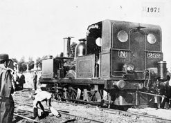 N class steam locomotive no. 252, derailed