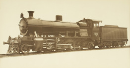 N class steam locomotive with 2-8-2 wheel arrangement operated by Victorian Railways at their Newport workshops
