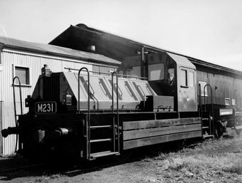 M class diesel shunting locomotive, Newport Workshops, 16 August 1971
